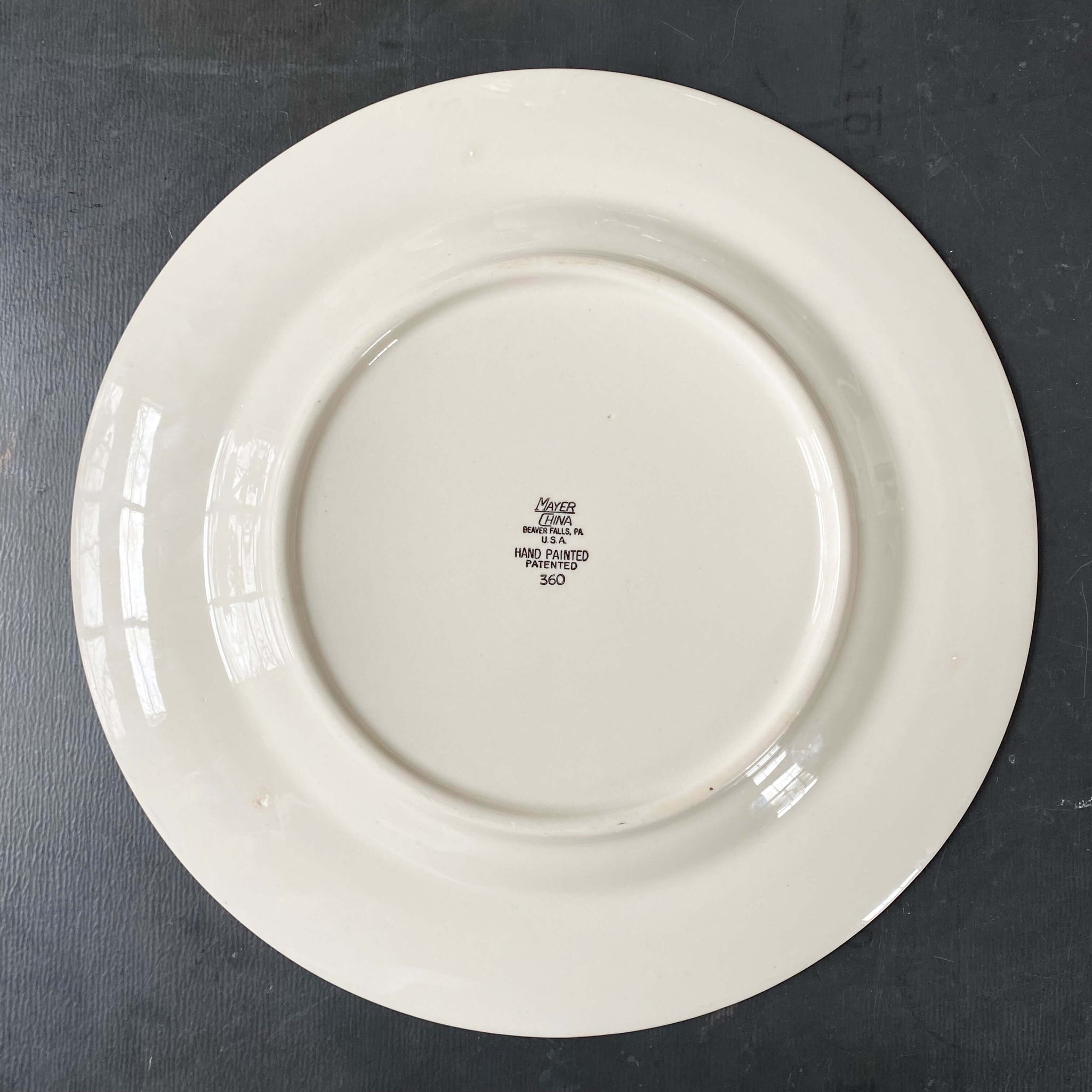 Vintage 1960s Charleston Restaurant Ware Dinner Plate - Perdita's by Mayer China circa 1960