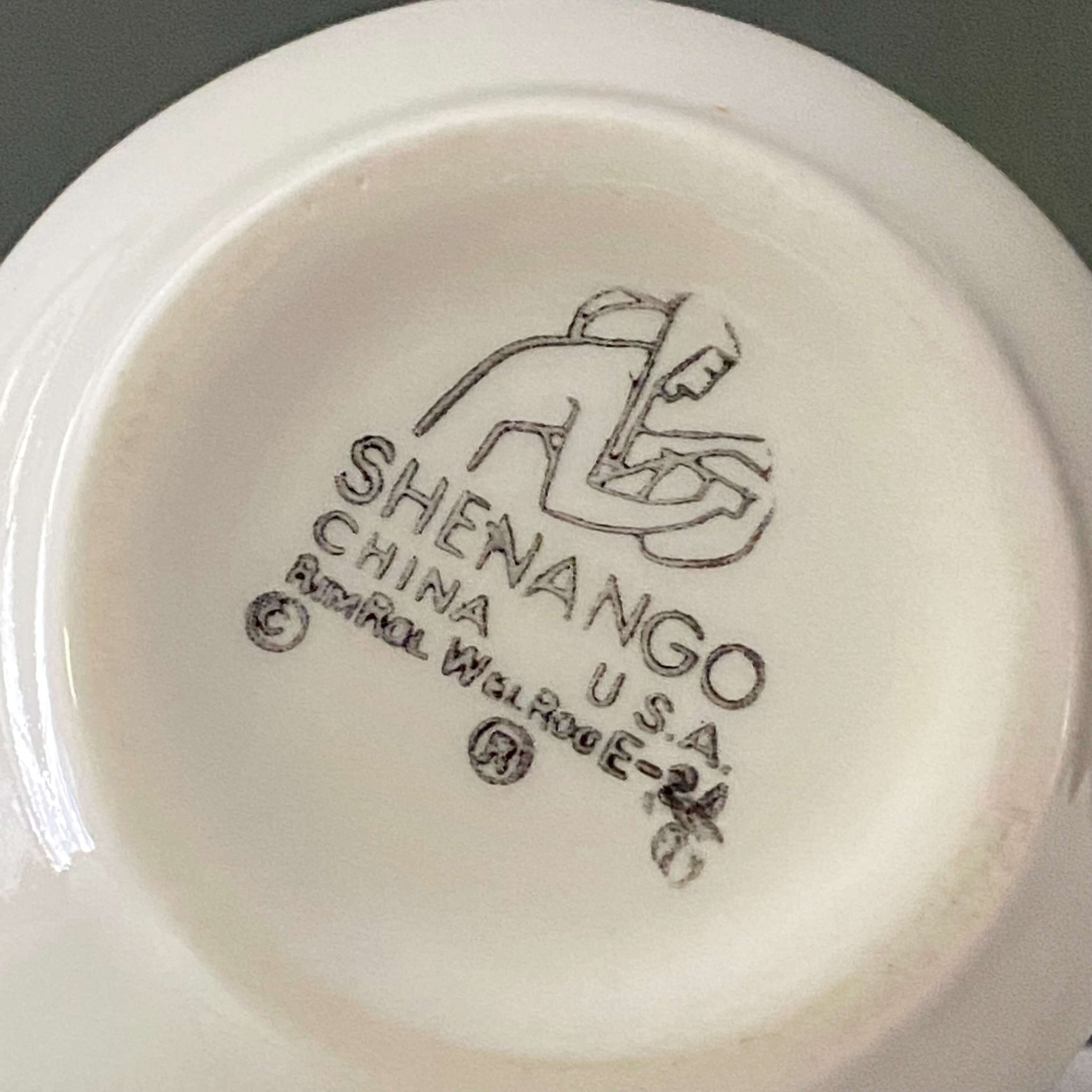 Vintage 1960s Floral Restaurant Ware Creamer -  Northern Dogwood White by Shenango circa 1966