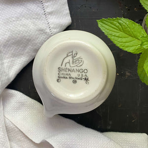 Vintage 1960s Floral Restaurant Ware Creamer -  Northern Dogwood White by Shenango circa 1966