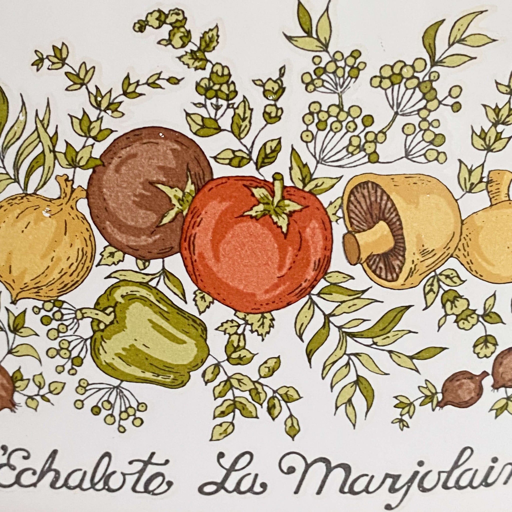 VINTAGE CORNING WARE SPICE OF LIFE 3 QUART CASSEROLE - L'ECHALOTE LA MARJOLAINE