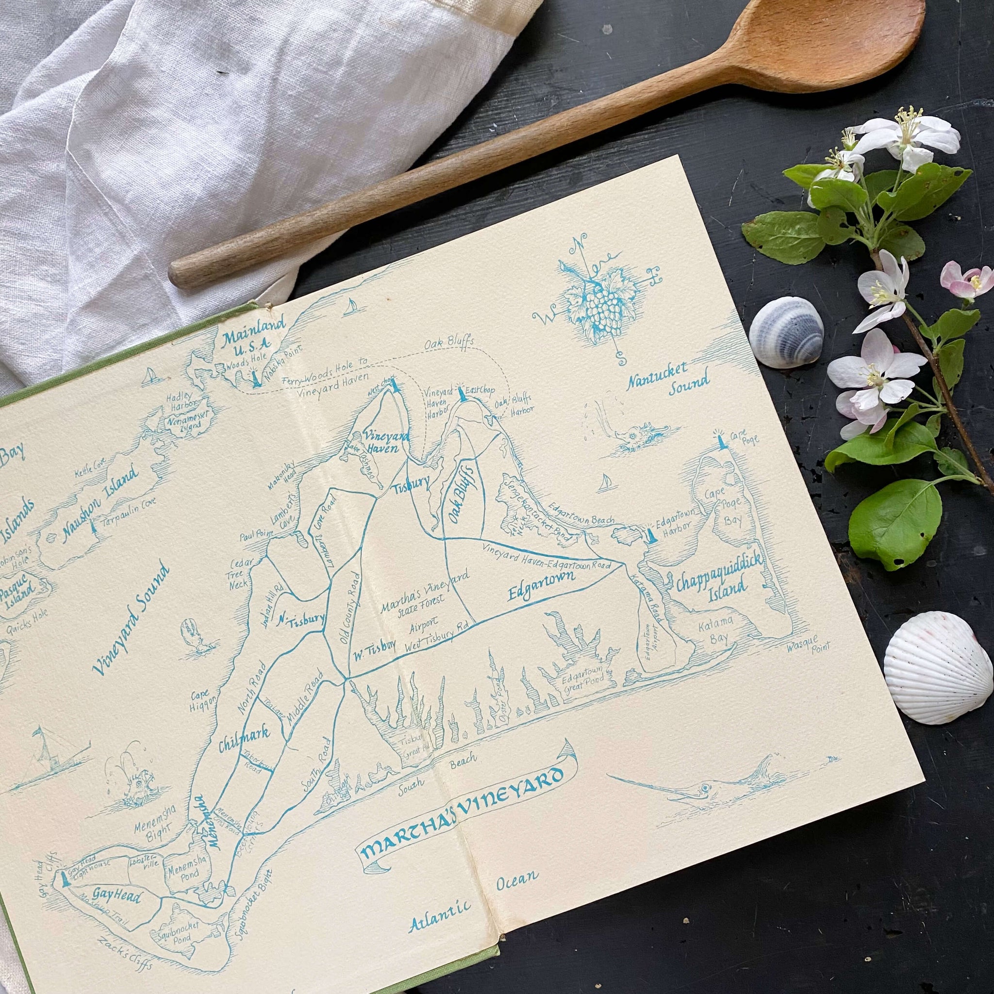 The Martha's Vineyard Cook Book by Louise Tate King and Jean Stewart Wexler - 1971 Edition