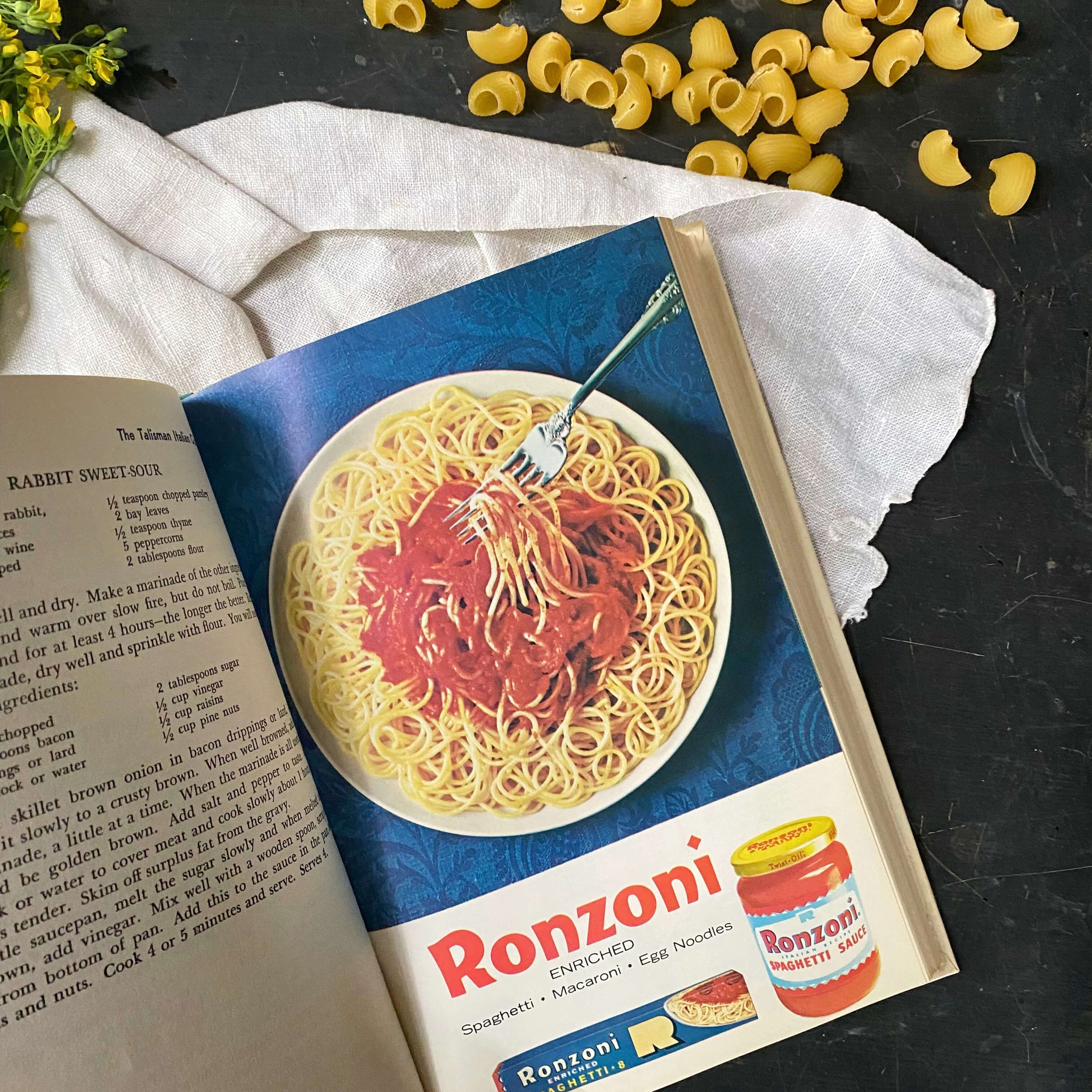 The Talisman Italian Cook Book by Ada Boni - 1974 Ronzoni Macaroni Edition