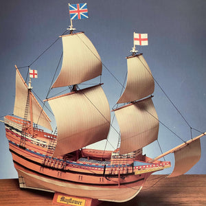 Vintage Dover Cut & Assemble Mayflower Paper Ship Replica circa 1988
