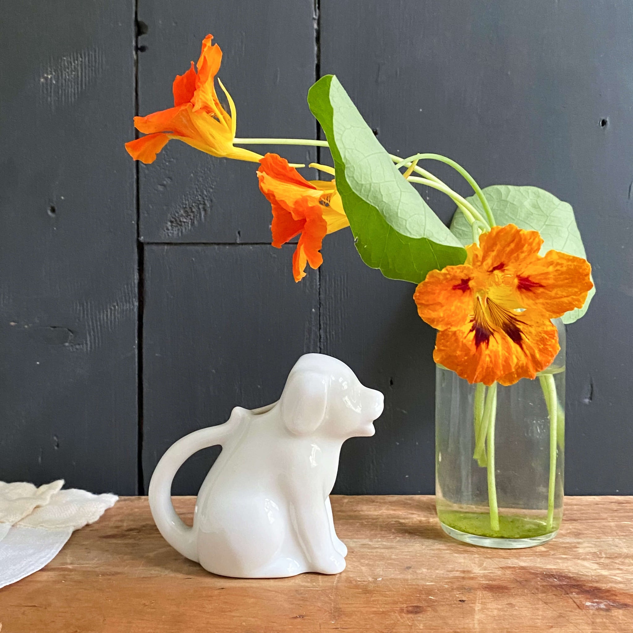 Vintage Porcelain Dog Creamer - HIC Japan