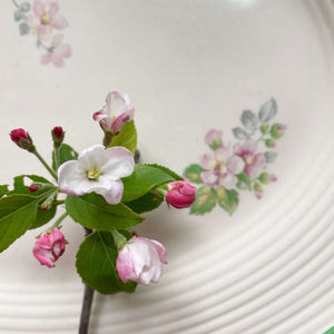 Vintage American Limoges Apple Blossom Platter - Triumph Shape Designed by Viktor Schreckengost circa 1930s-1940s