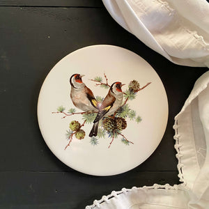 Vintage Round Ceramic Bird Tile Trivets by H & R Johnson LTD circa 1935-1979 - Sold Individually