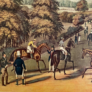 Vintage Equestrian Print - Epsom - by James Pollard - Editions Du Chene Print circa 1960