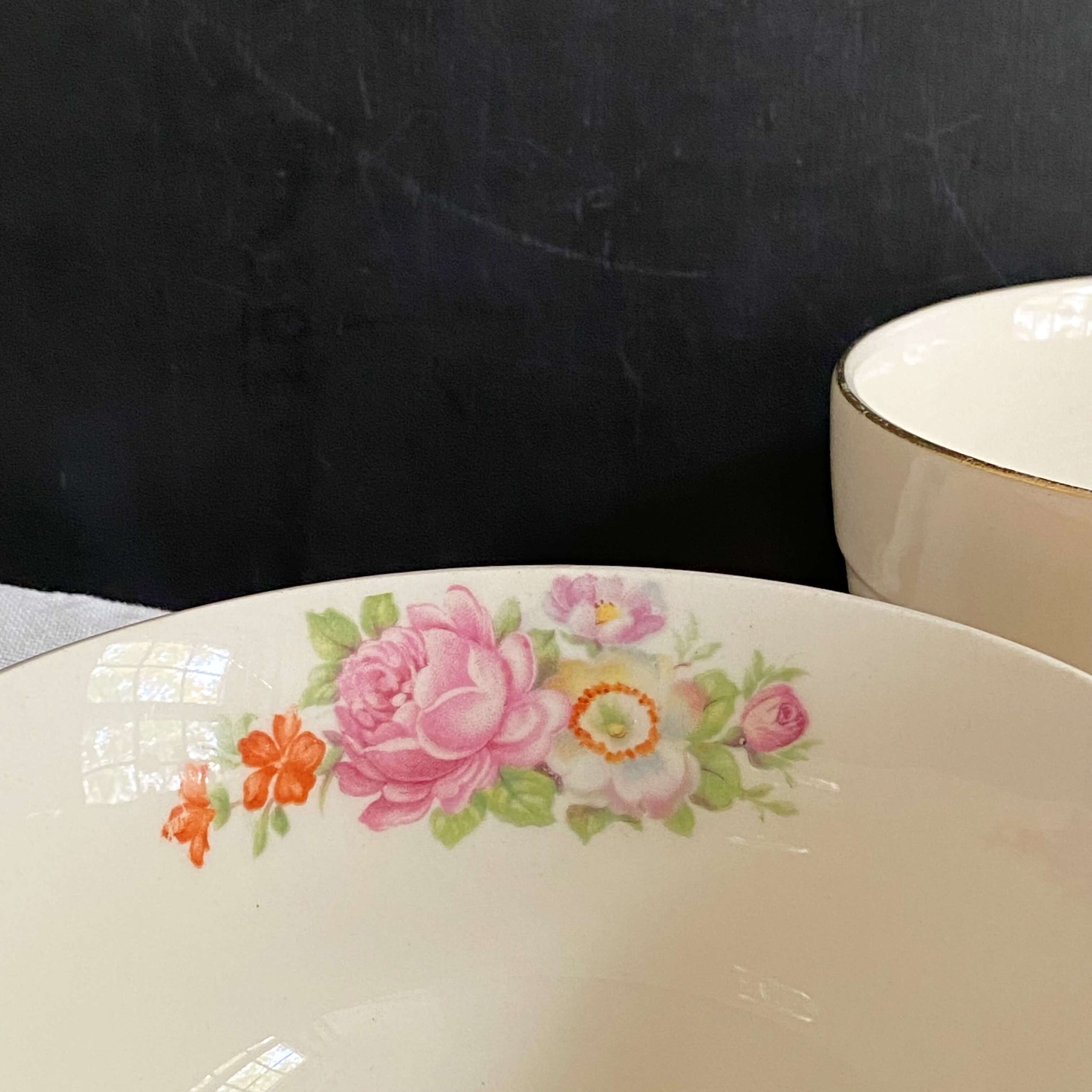 Vintage 1950s Canonsburg Pottery LeJean Cranberry Bowl