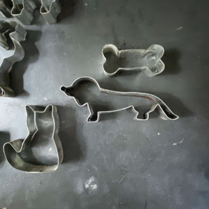 Vintage Animal Shaped Tin Cookie Cutters - Sold Individually