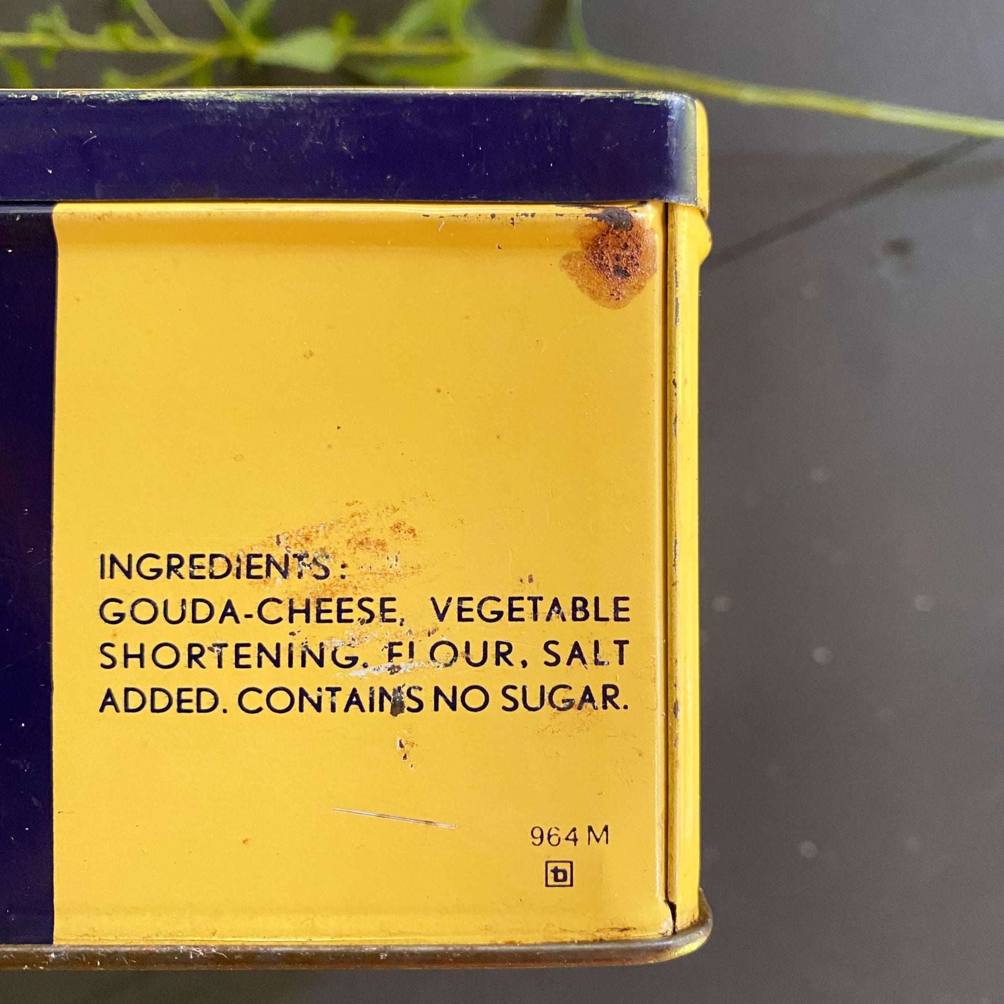 Vintage Midcentury Roka Cheese Crispies Tin - Dutch Cocktail Biscuits from Holland circa 1950s-1960s