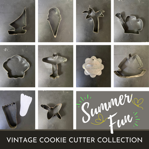 Vintage Metal Cookie Cutters - Summer Fun Collection - Sold Individually