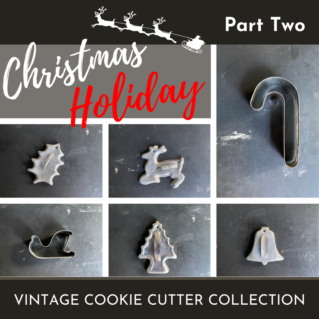Vintage Christmas Cookie Cutters circa 1950s-1970s