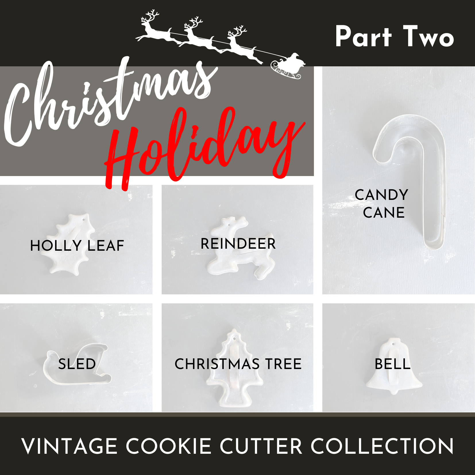 Vintage Christmas Cookie Cutters circa 1950s-1970s โ In The Vintage Kitchen Shop