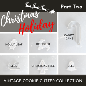 Vintage Christmas Cookie Cutters circa 1950s-1970s