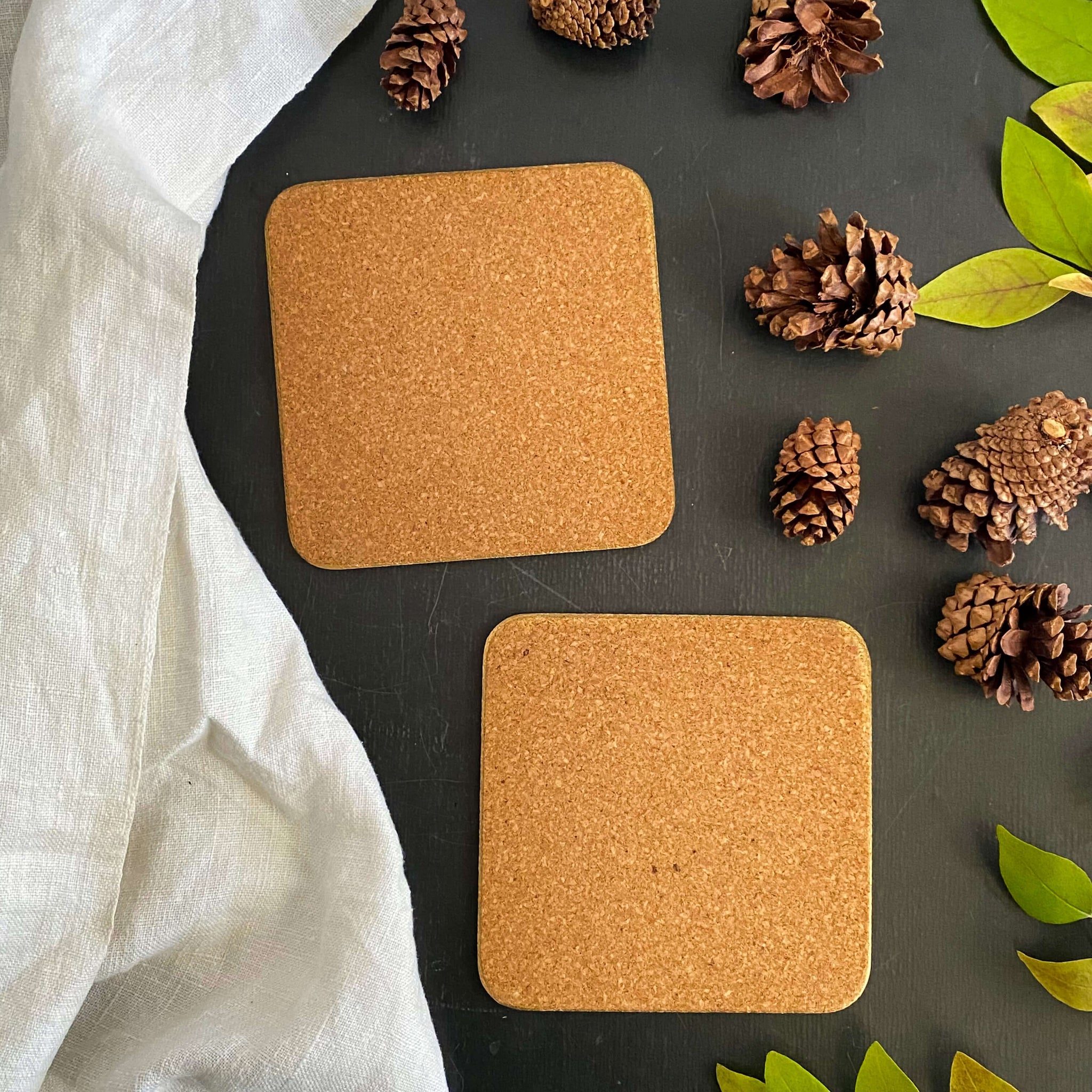 Vintage Bird Drink Coasters Featuring Pheasants and Woodcocks - Set of Two