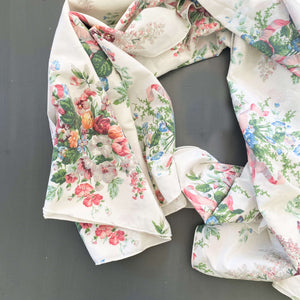 Vintage Croscill English Garden Tablecloth circa 1970s-1990s  - 82x61 Size