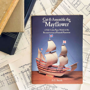 Vintage Dover Cut & Assemble Mayflower Paper Ship Replica circa 1988