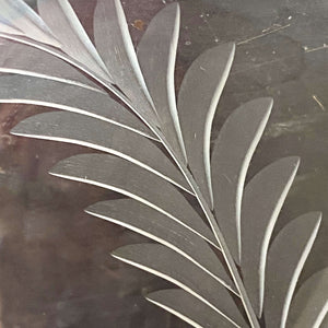 Vintage Crystal Stemware with Cut Glass Fern Leaf - Set of Four