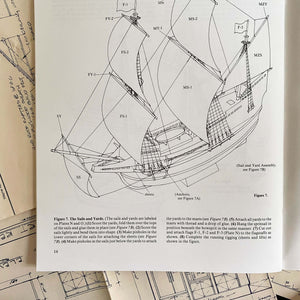 Vintage Dover Cut & Assemble Mayflower Paper Ship Replica circa 1988