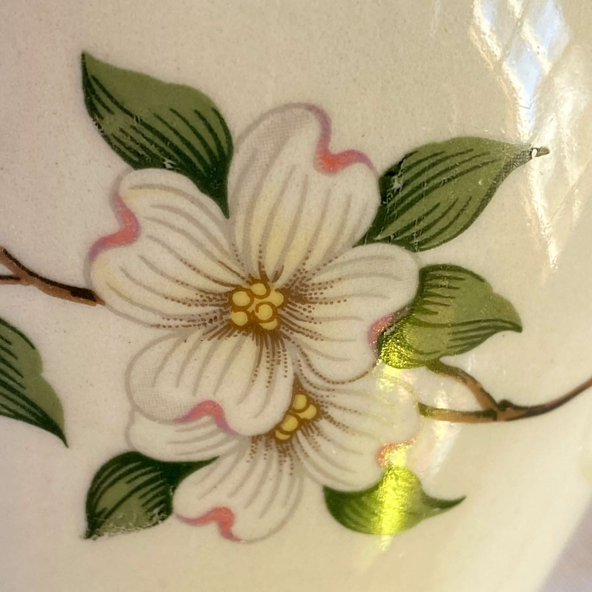 Vintage Midcentury Dogwood Cup and Saucer