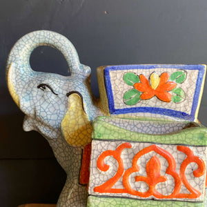 elephant plant pot stand Vintage Handpainted Elephant Planter Made in Japan circa 1940s-1950s – In The Vintage Kitchen Shop