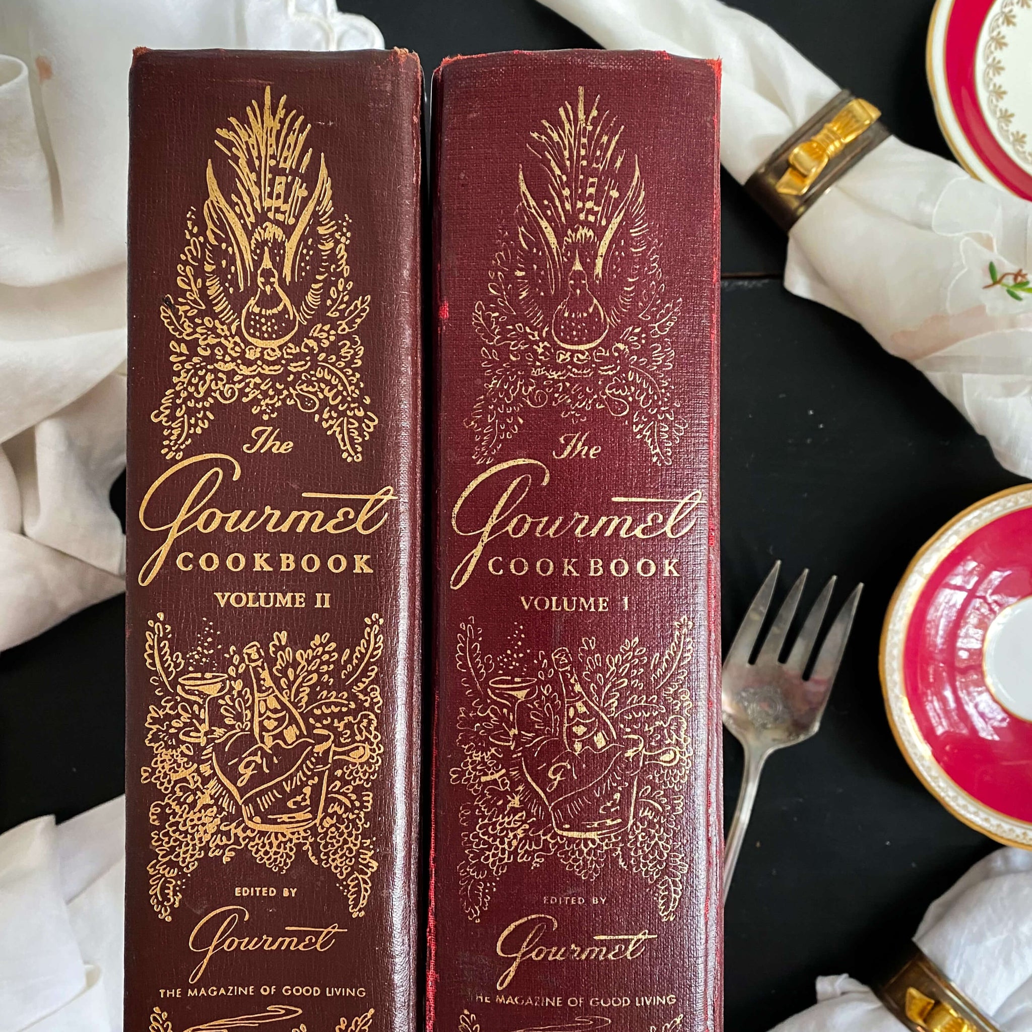 The Gourmet Cookbook Volume I & II circa 1958 and 1962 Editions