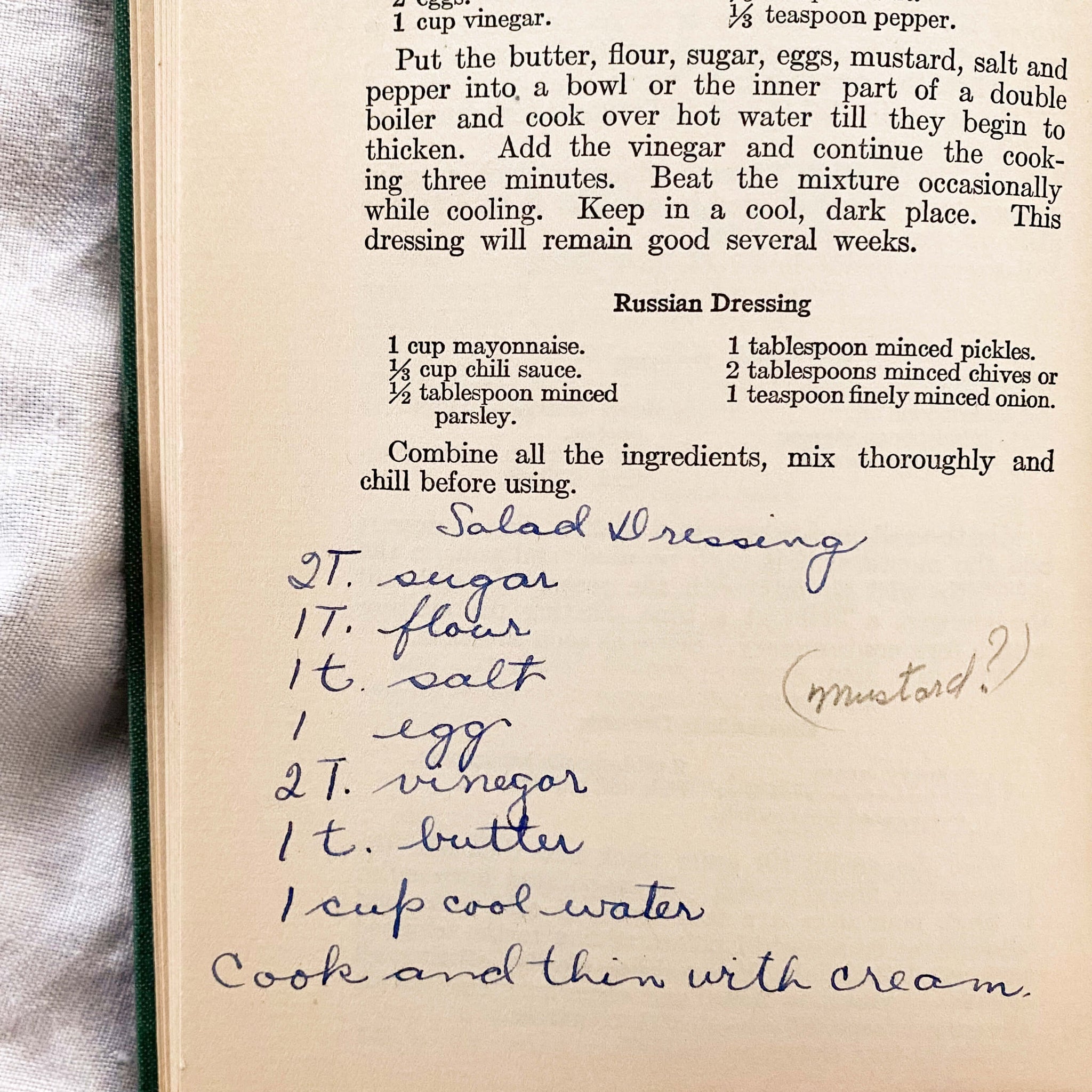 Rumford Complete Cook Book - 1930 Edition with Handwritten Recipes