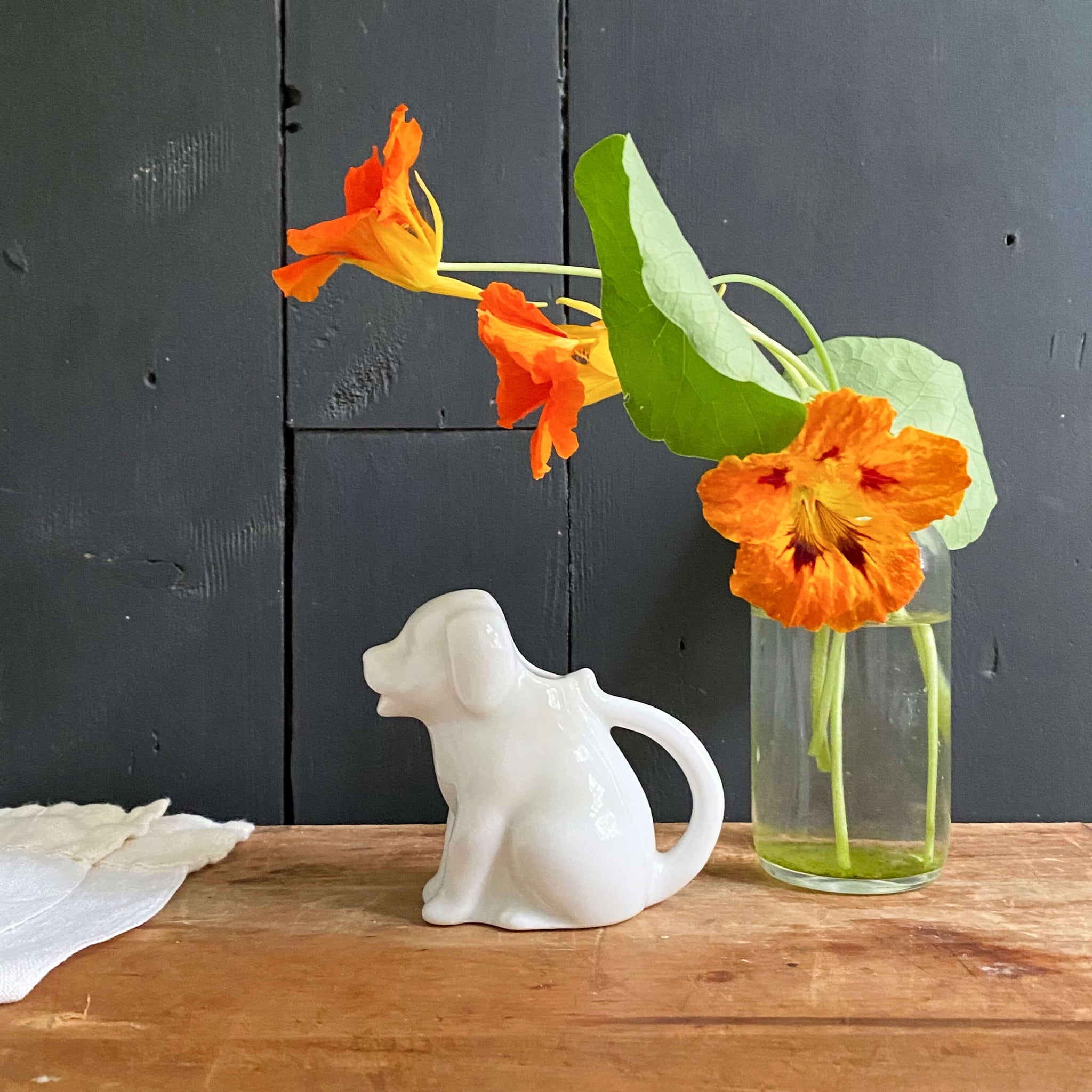 Vintage Porcelain Dog Creamer - HIC Japan