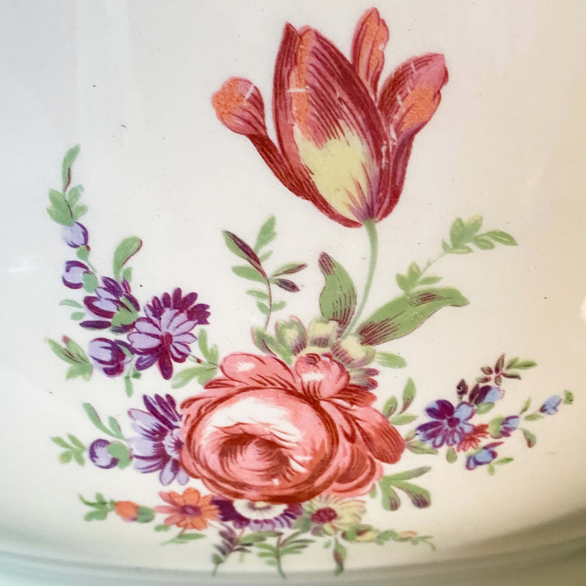 Vintage 1940s Homer Laughlin Kitchen Kraft Mixing Bowls - Priscilla Pattern - Set of Three