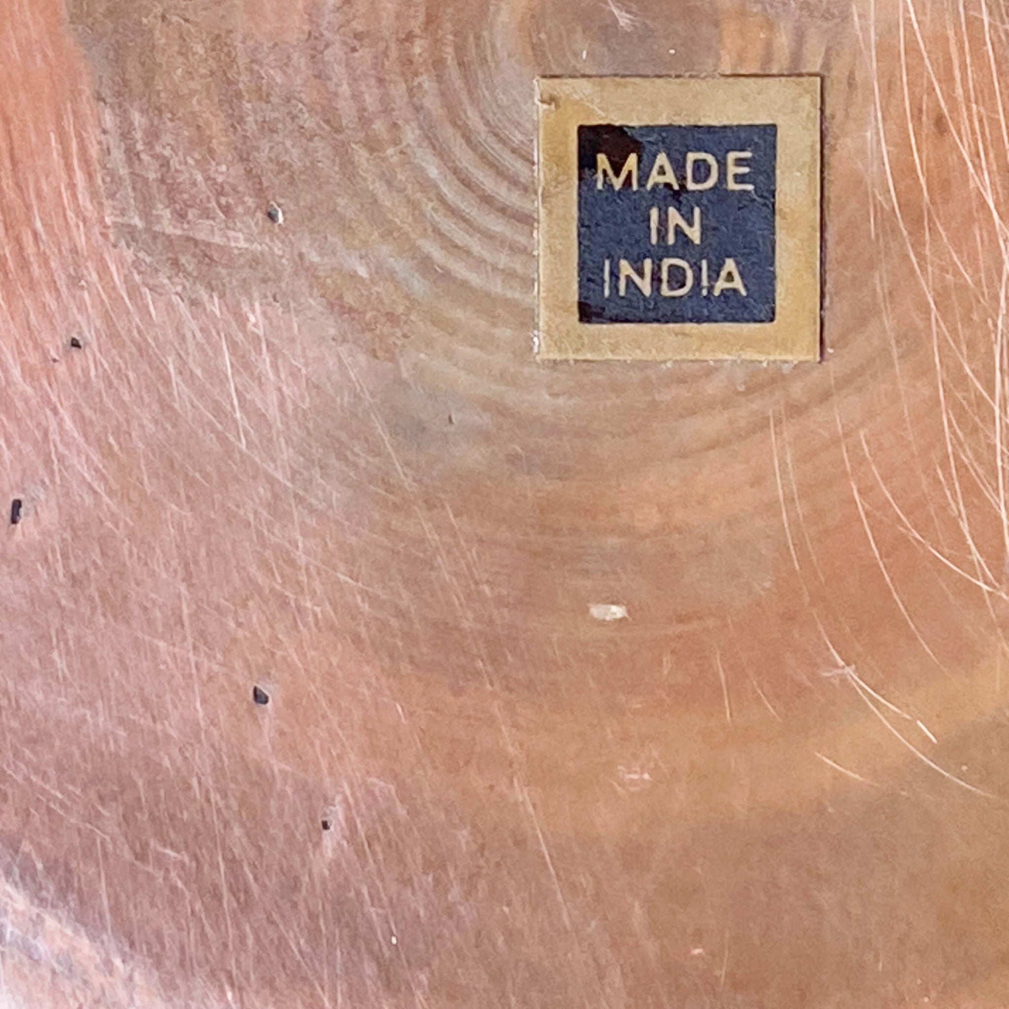 Large Vintage Copper & Brass Vase Made in India - Hand-Hammered