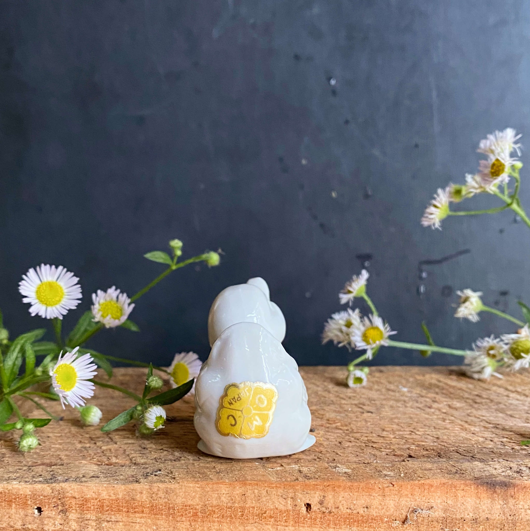 Vintage Miniature All White Duckling Figurine by Otagiri OMC Japan circa 1980s