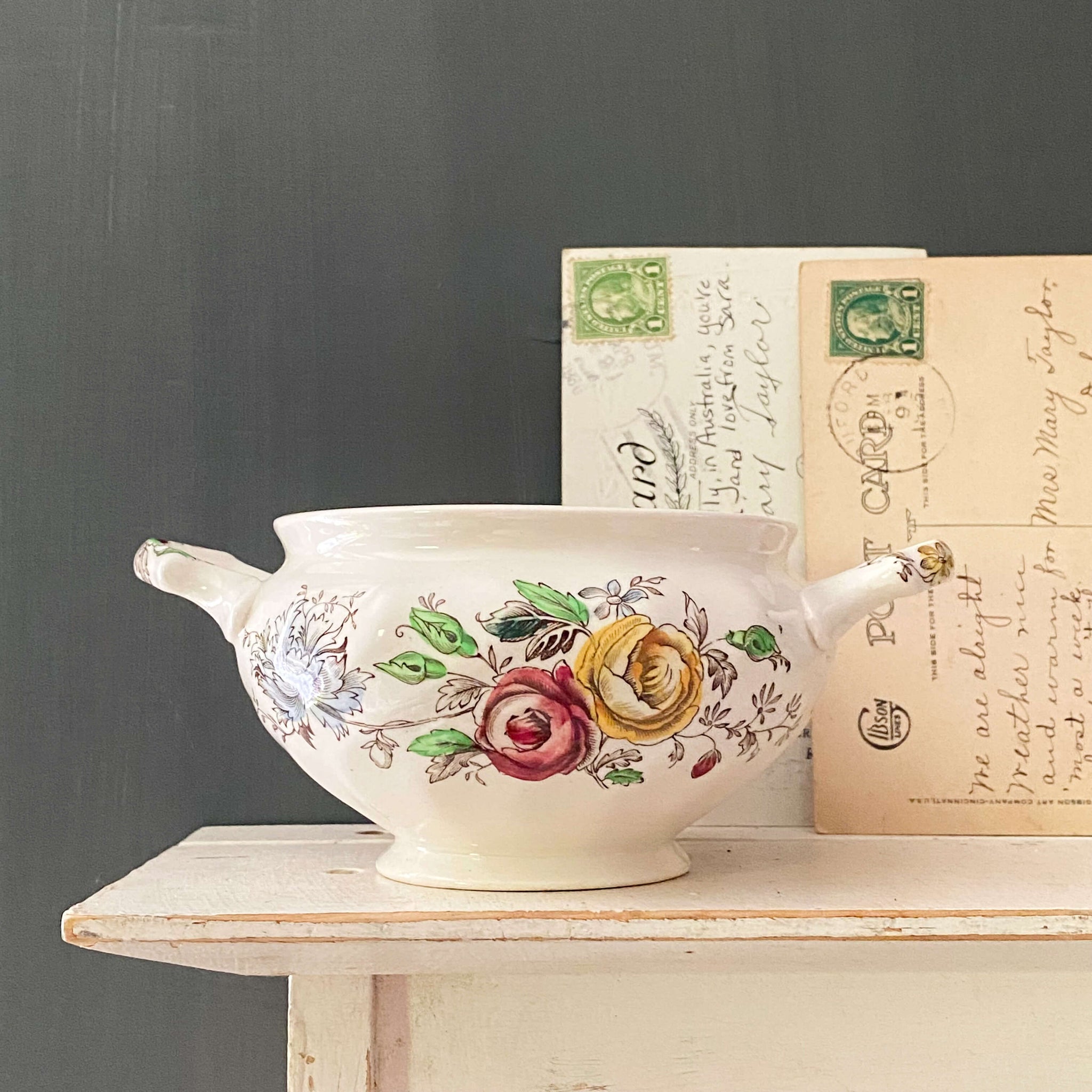 Vintage Johnson Bros Sheraton Open Sugar Bowl