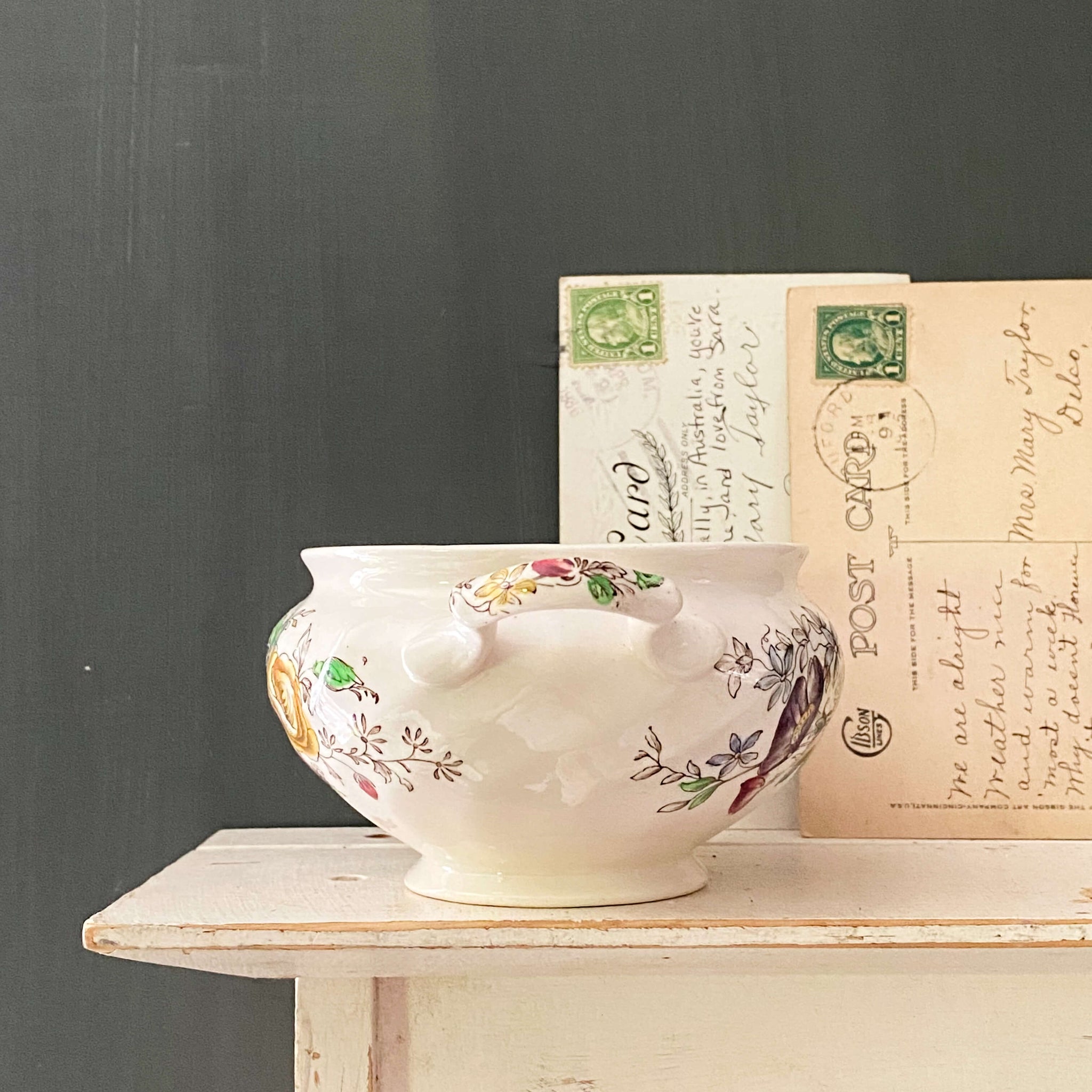 Vintage Johnson Bros Sheraton Open Sugar Bowl