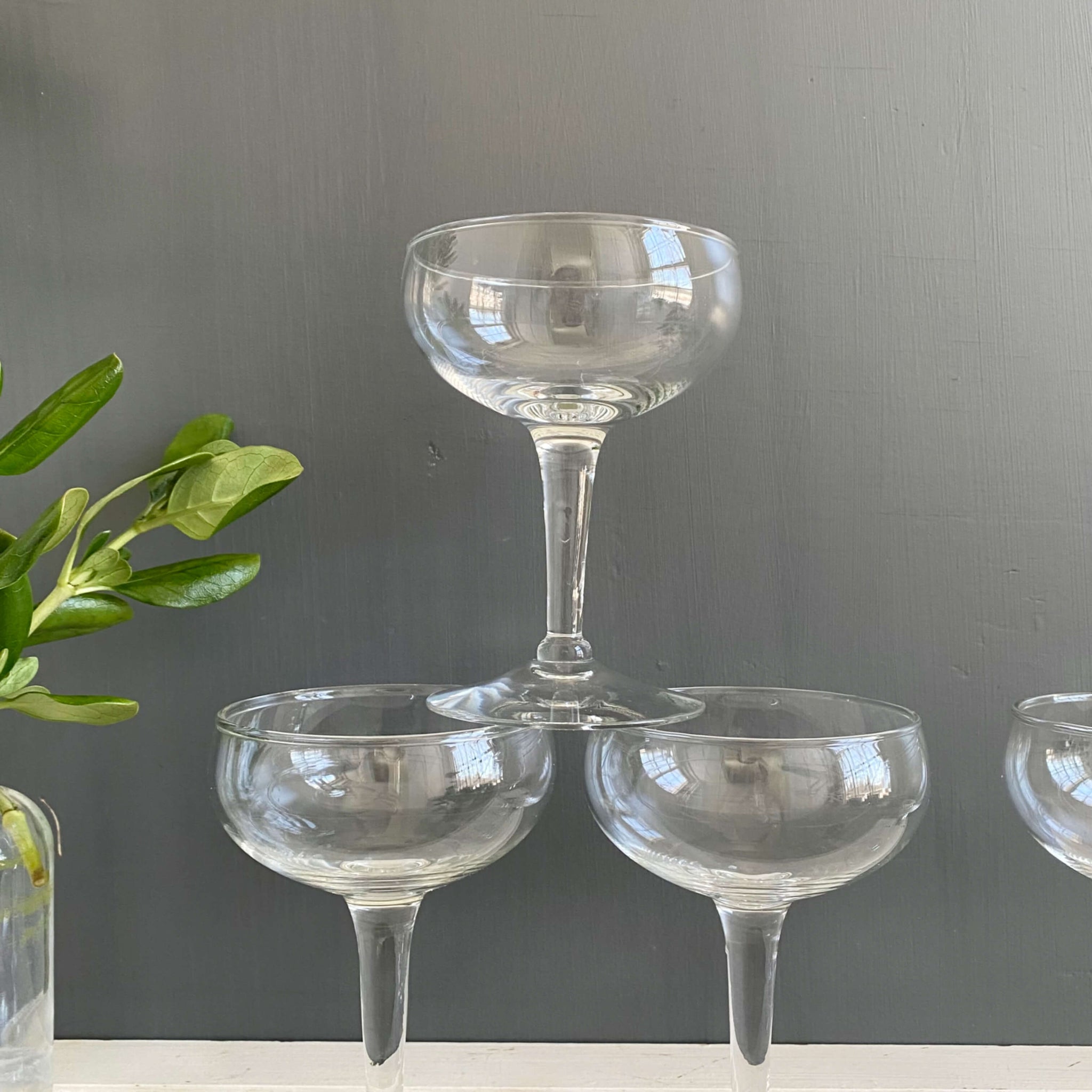 Vintage Classic Midcentury Champagne Coupes - Set of Four