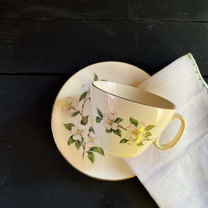 Vintage Midcentury Dogwood Cup and Saucer