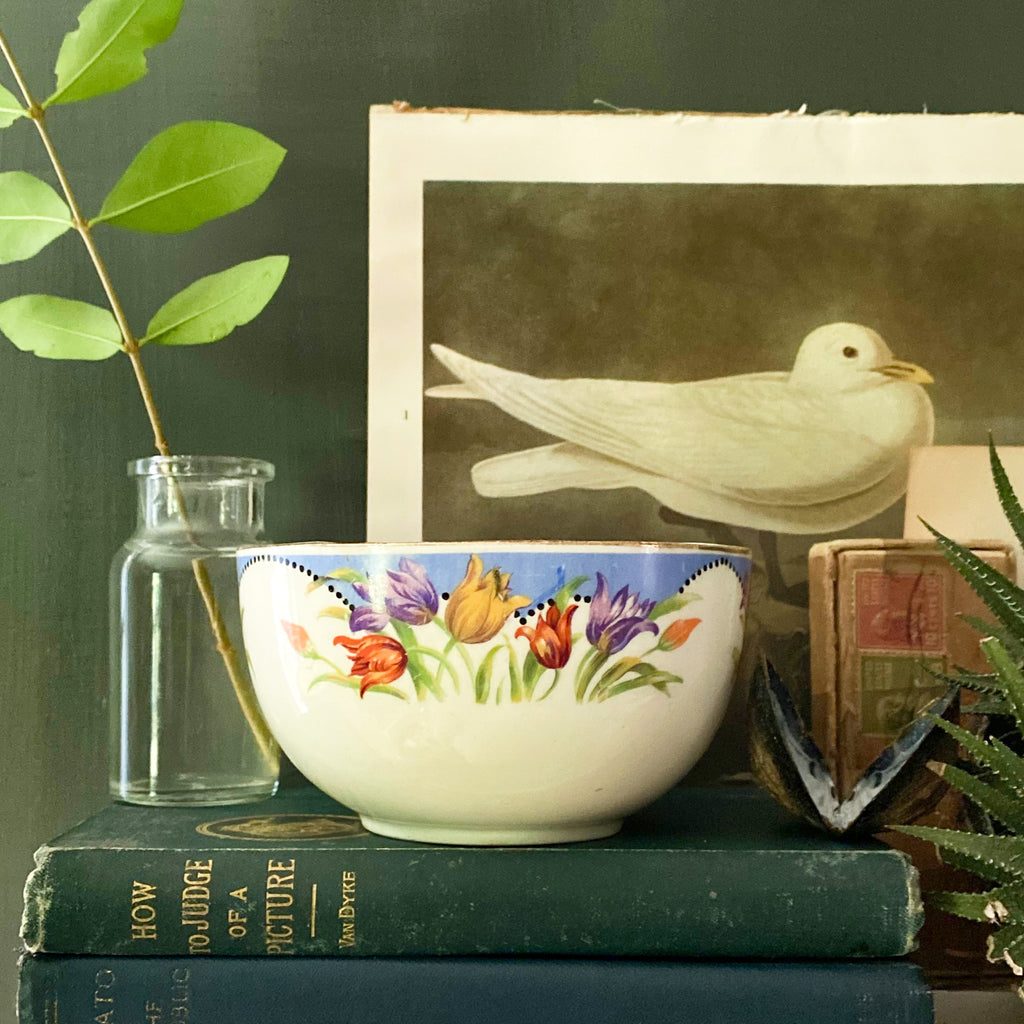 Rare Vintage Morley, Fox & Co Springtime Bowl circa 1938 Made in England