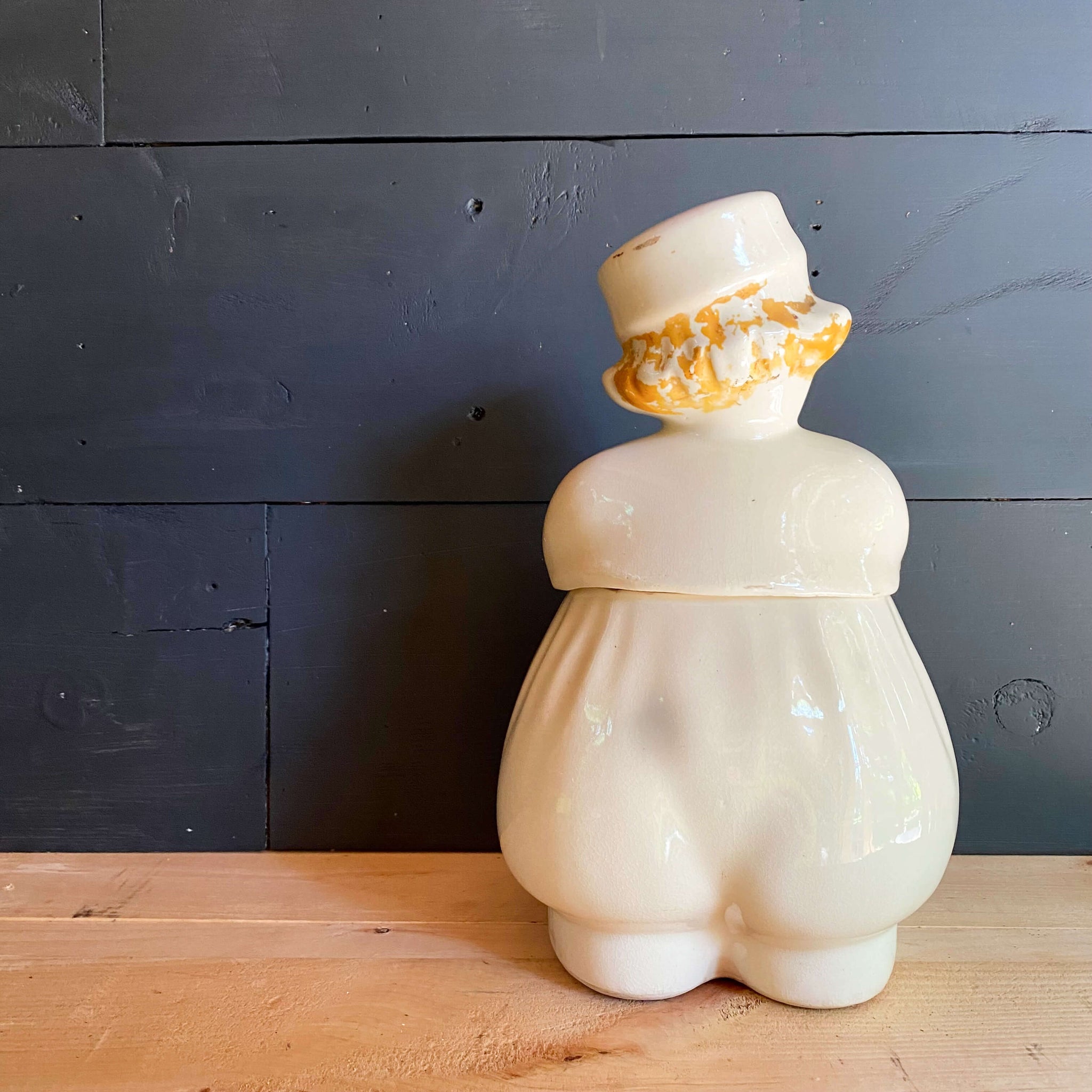 Vintage Dutch Boy with Sailboat Cookie Jar by American Bisque circa 1940s