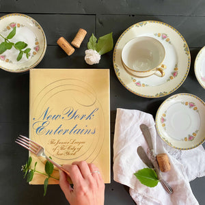 New York Entertains - The Junior League of New York City Cookbook - 1974 First Edition