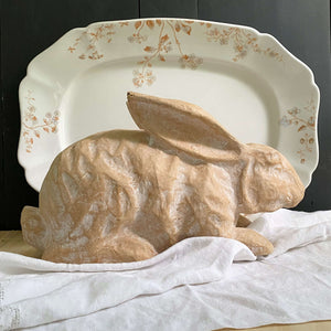 Large Vintage Papier Mache Rabbits by Palecek - Set of Two