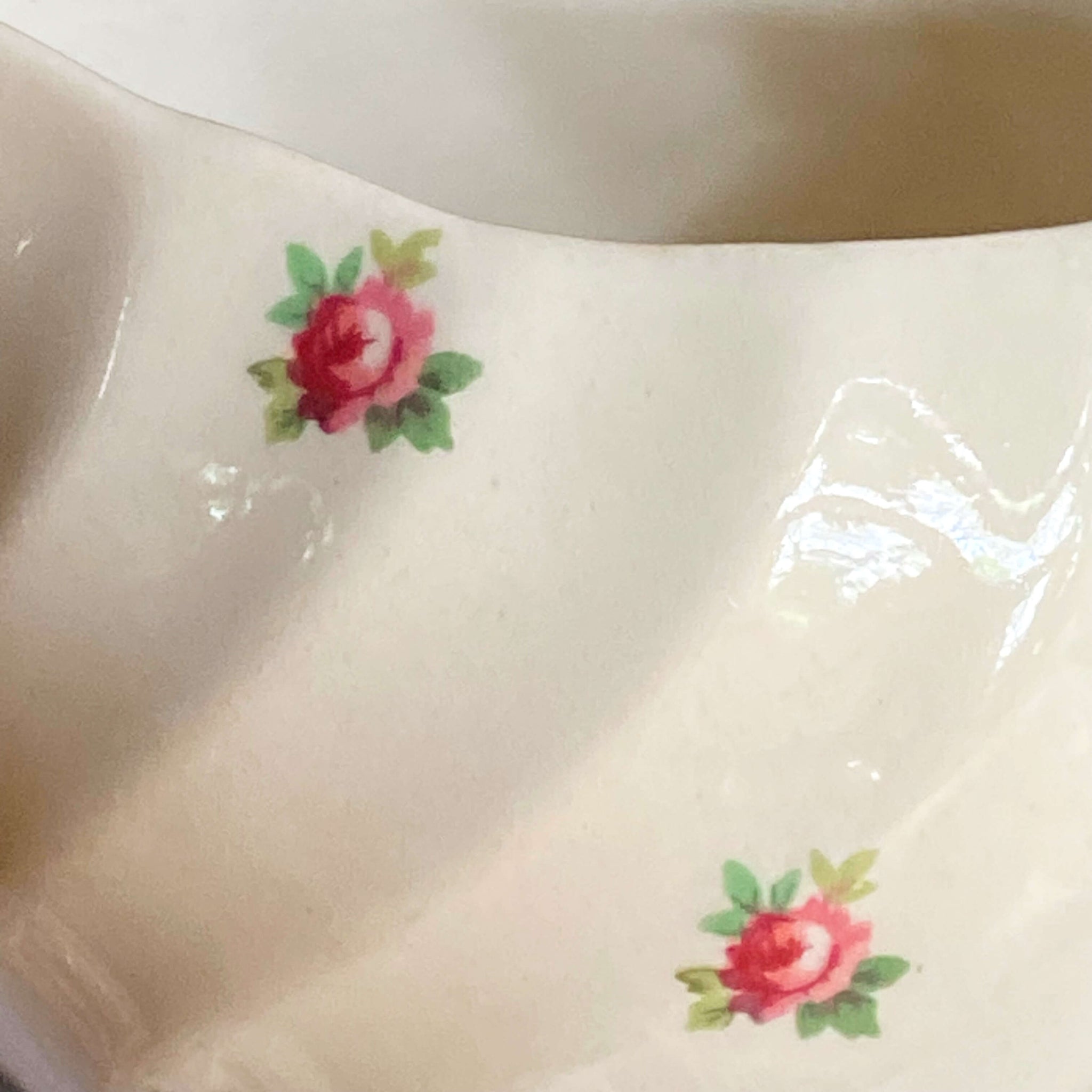 Vintage Clarice Cliff Pink Rosebud Creamer circa 1930s Royal Staffordshire Ceramics