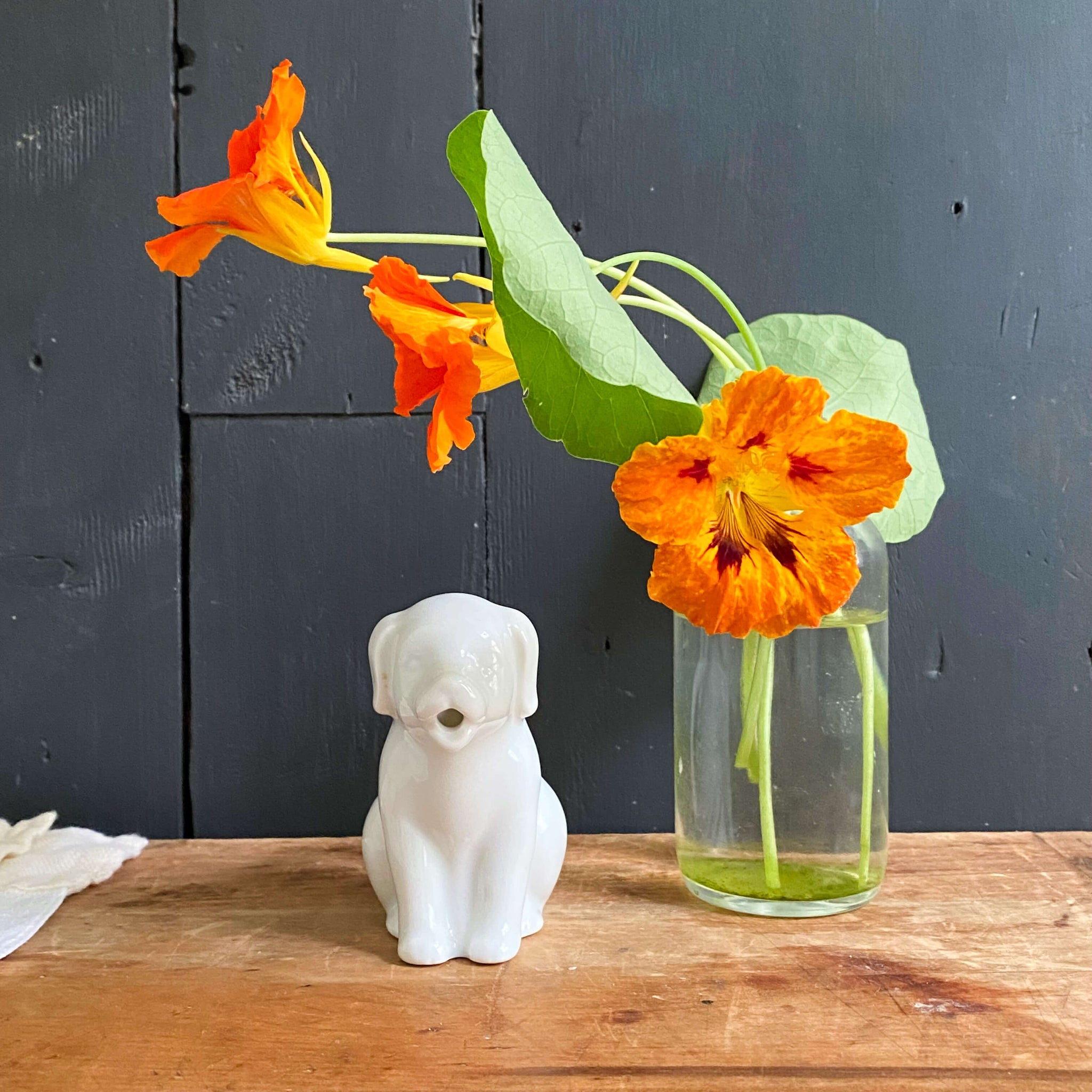 Vintage Porcelain Dog Creamer - HIC Japan