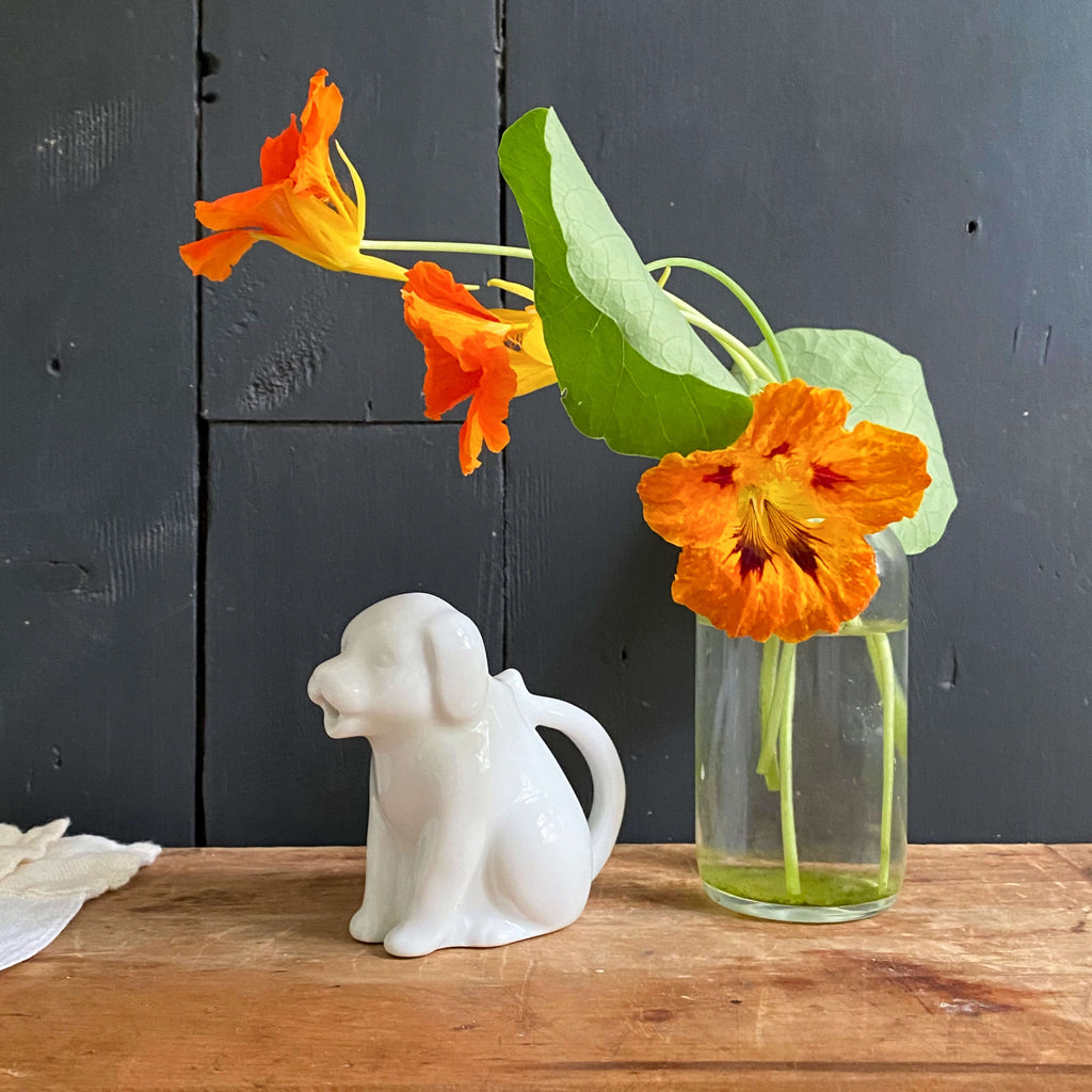 Vintage Porcelain Dog Creamer - HIC Japan