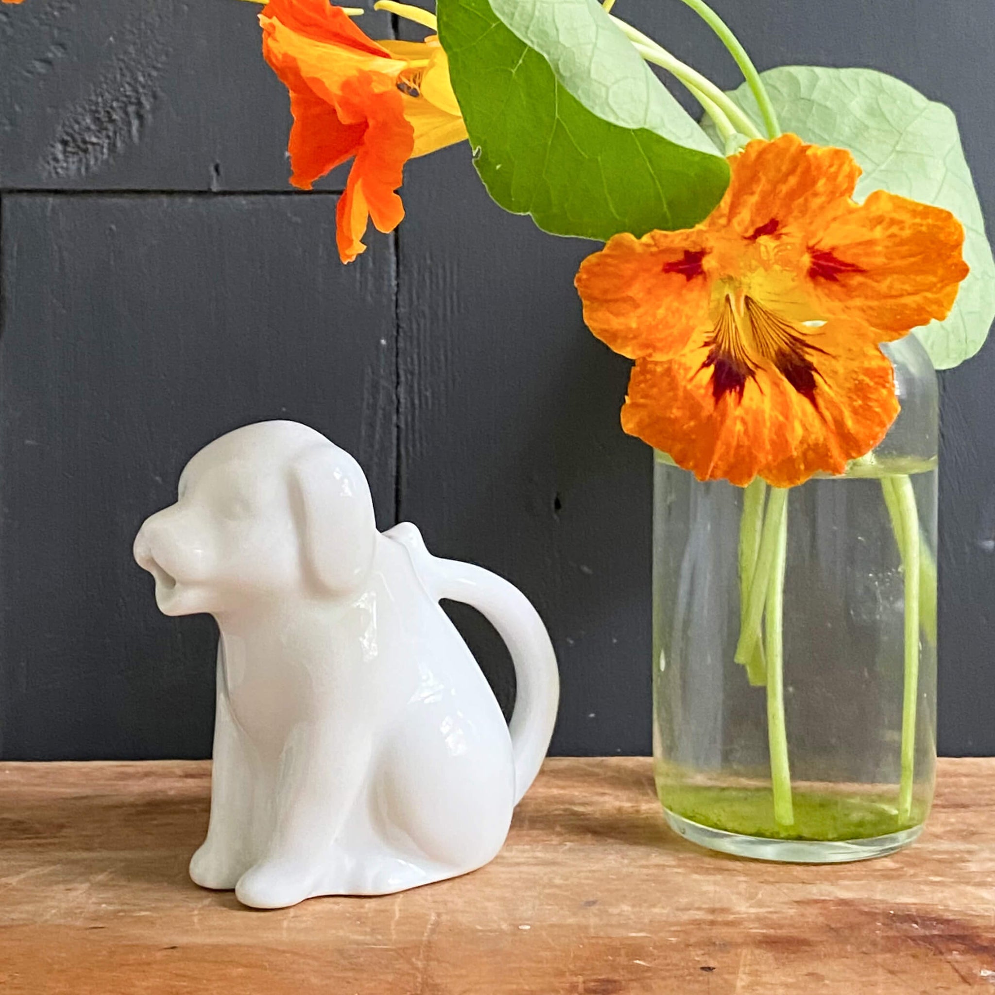 Vintage Porcelain Dog Creamer - HIC Japan