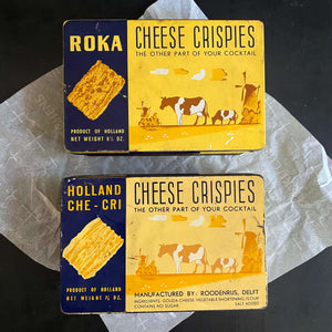 Vintage Holland Che-Cri Cheese Crispies Tin circa 1960s-1970s