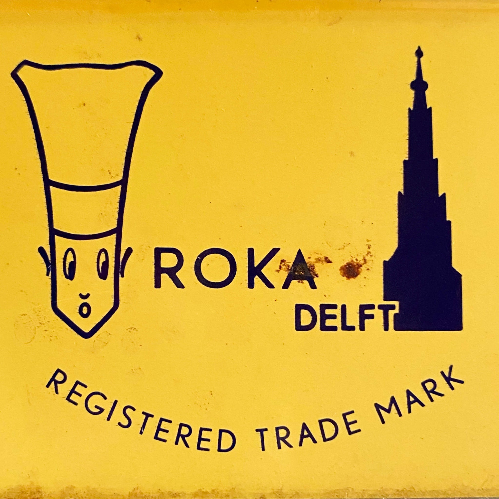 Vintage Midcentury Roka Cheese Crispies Tin - Dutch Cocktail Biscuits from Holland circa 1950s-1960s