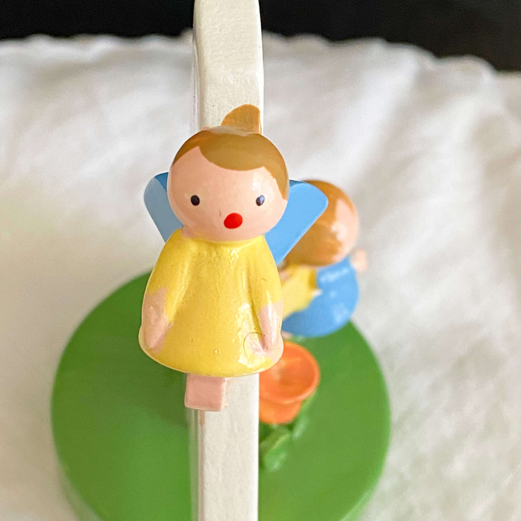 Vintage 4th Birthday Wooden Cake Topper by Sevi Italy