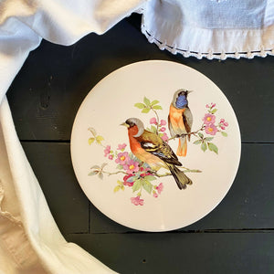 Vintage Round Ceramic Bird Tile Trivets by H & R Johnson LTD circa 1935-1979 - Sold Individually