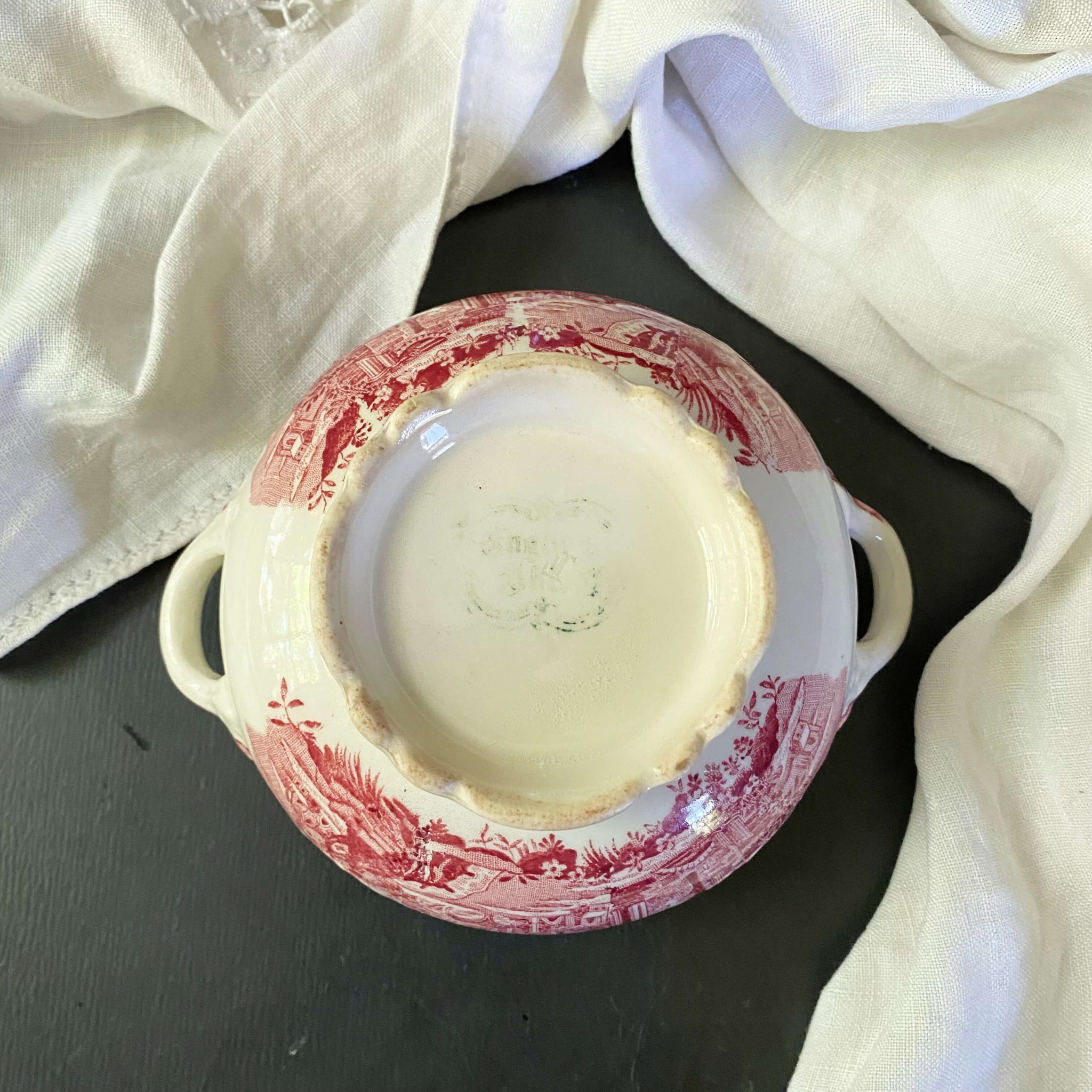 Vintage Taylor Smith Taylor English Abbey Sugar Bowl circa 1940s