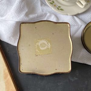 Vintage Teacup Pattern Tea Tin - Tea Leaves by Department 56
