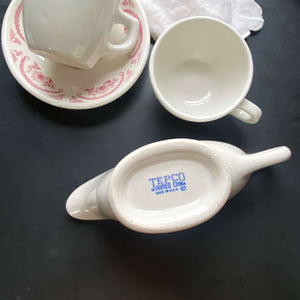 Vintage 1940s US Army Medical Department Gravy Boat by Tepco